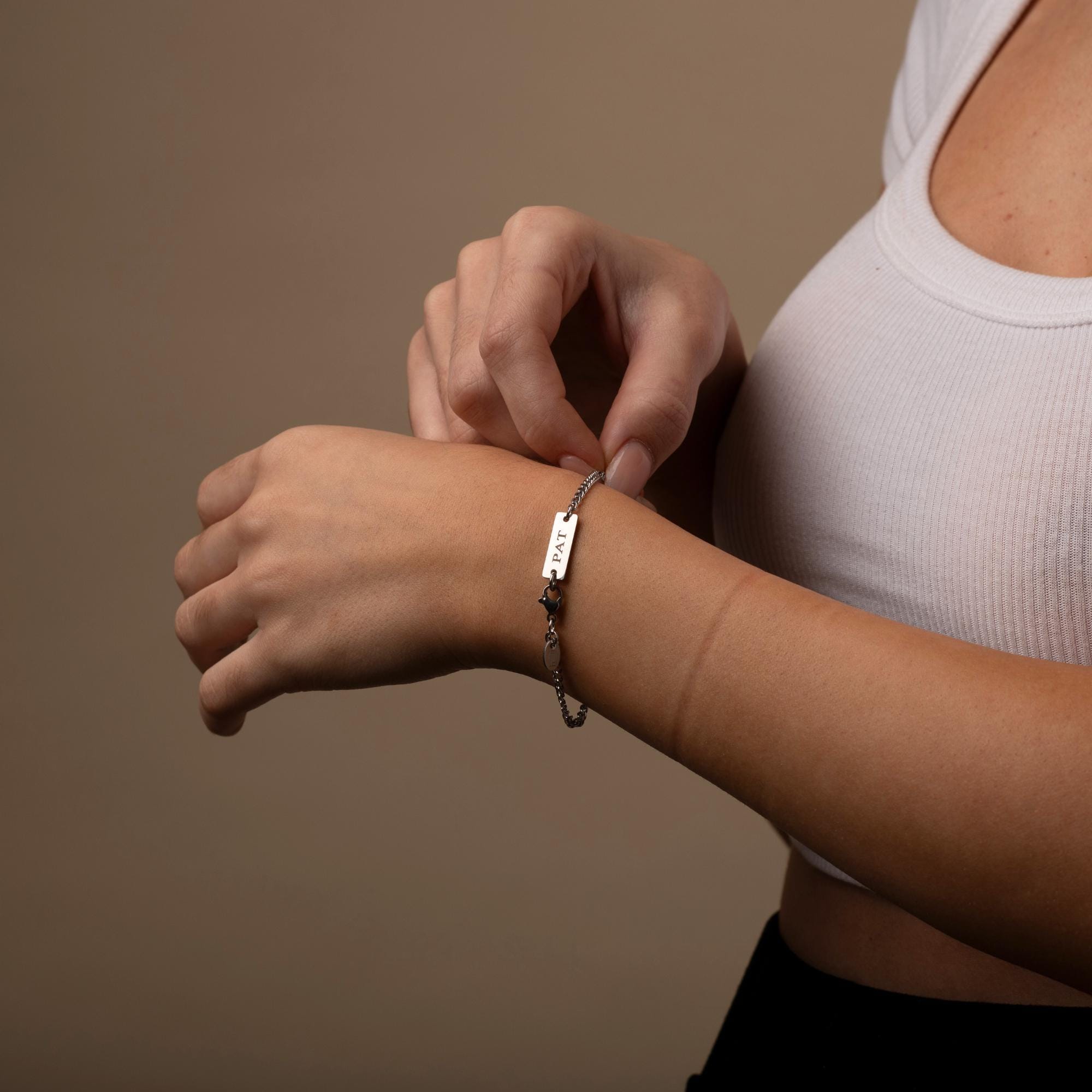 Bracciale a maglie - Catena personalizzabile in argento 925
