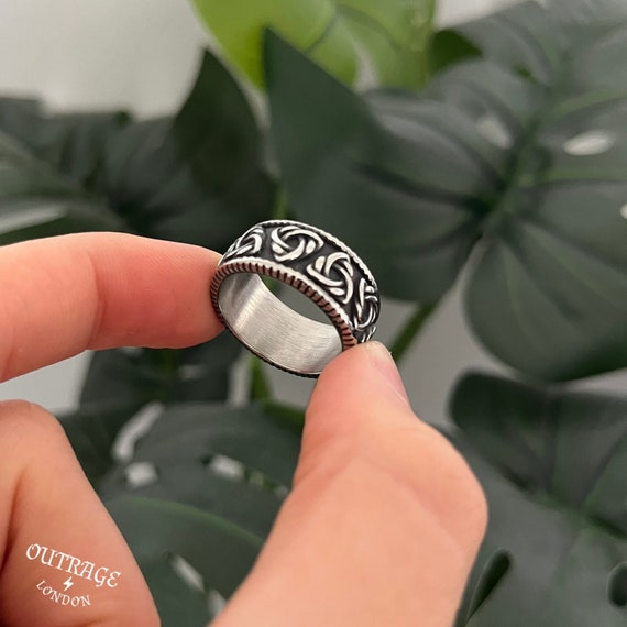 Buy Mens Rings Viking Steel Plant Band Ring Silver Man Womans Ring Style  Ring Unique Mens Unisex Silver Ring Jewelry Jewellery Online in India 