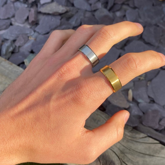 Plain silver on sale pinky ring