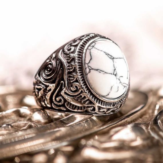 Marble Stone Effect Polymer Clay Ring – RebelFoxCrafts