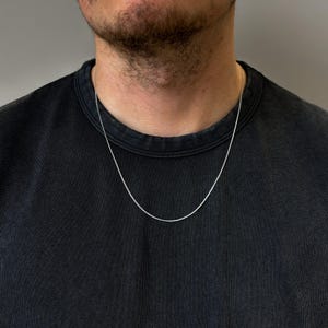 925 Sterling Silver Necklace Chains, Men and Women's Customisable Jewellery, Unique Jewellery Gifts, Thin Personalised Necklaces, Layer-able