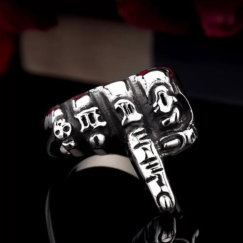 Middle Finger Statement Ring Etsy UK