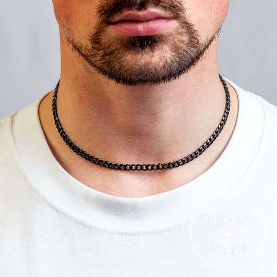 Real Pearl Necklace for Men | Single Strand Choker | Cultured Freshwat –  Bourdage Pearls