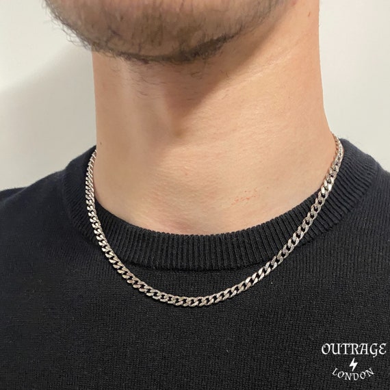 Silver 5mm 18inch Thick Necklace Chain 