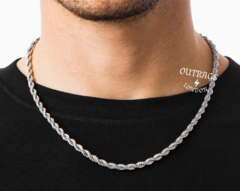 ☆関税/送料込み☆【 JAXXON】ユニセックスロープチェーン 6mm ラグスタイル LUXSTYLE ロープチェーンネックレス/チェーン