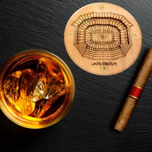 Levi&#39;s Stadium Layered Coaster, Stadium Coaster, 3D Wood Coaster, Sports Gift, Football Gift, 49ers,Custom Gift, Forty Niners, San Francisco