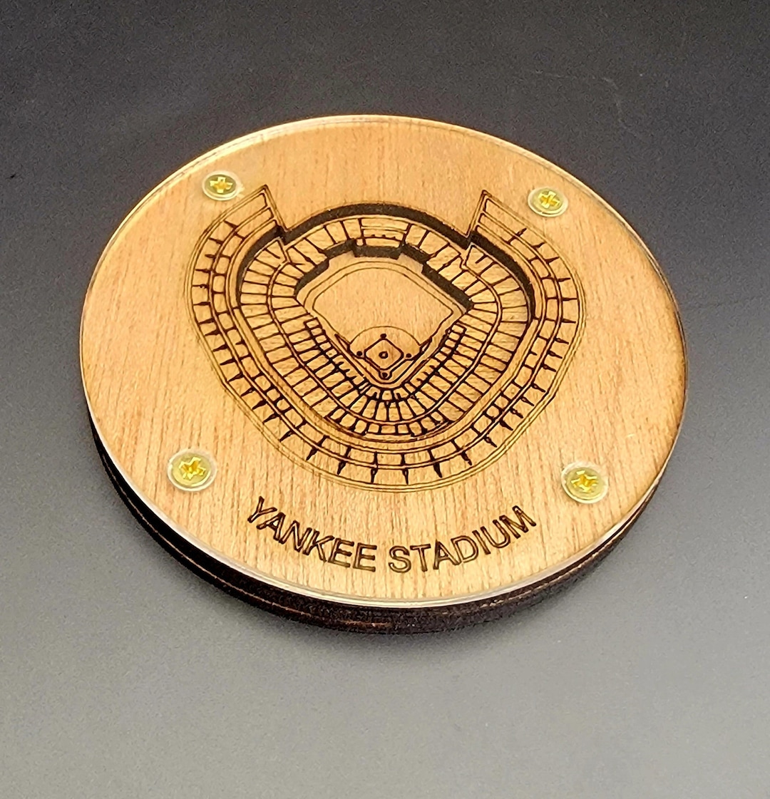 Yankee Stadium Layered Coaster, Stadium Coaster, 3D Wood Coaster