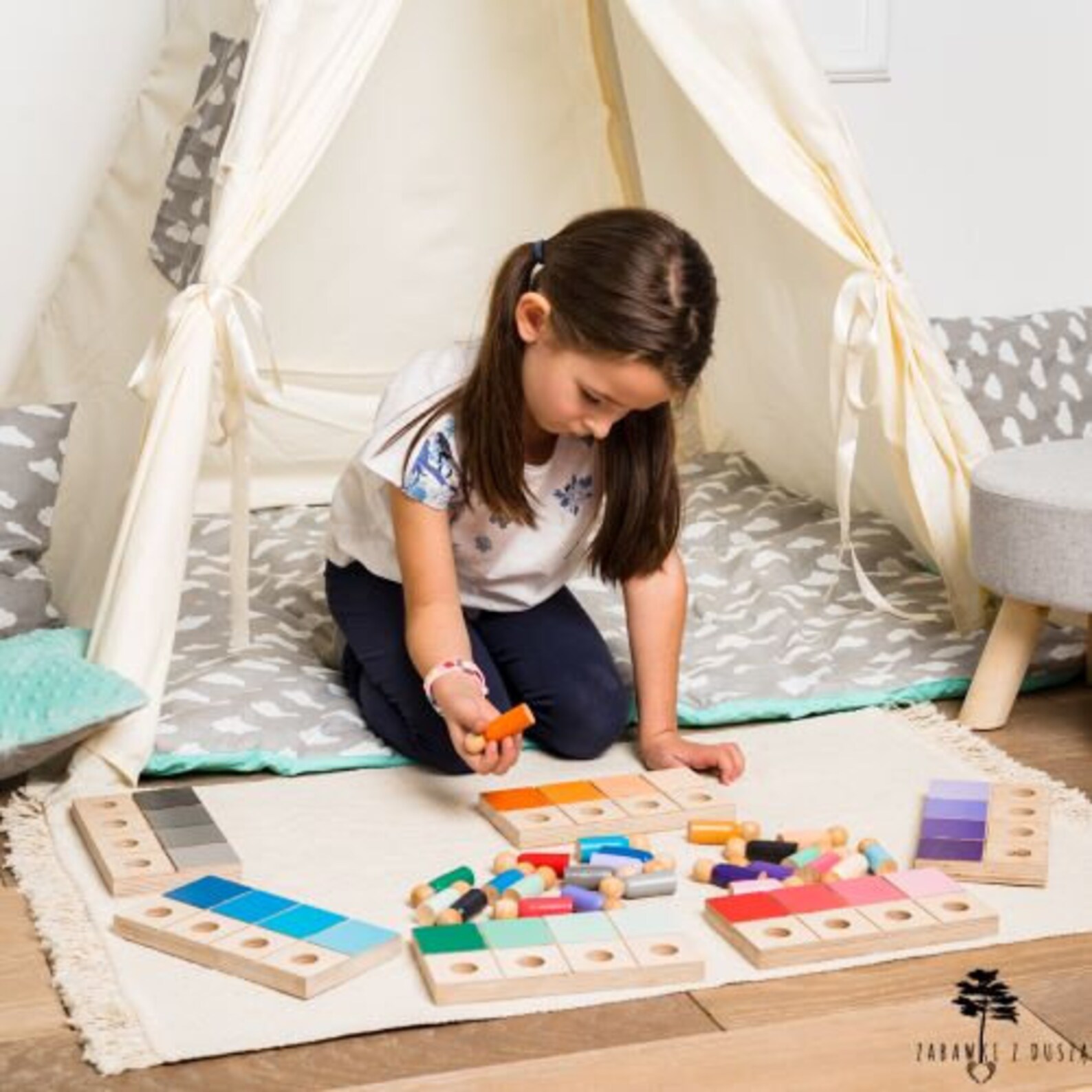 Montessori Peg Dolls Learning Colors Etsy