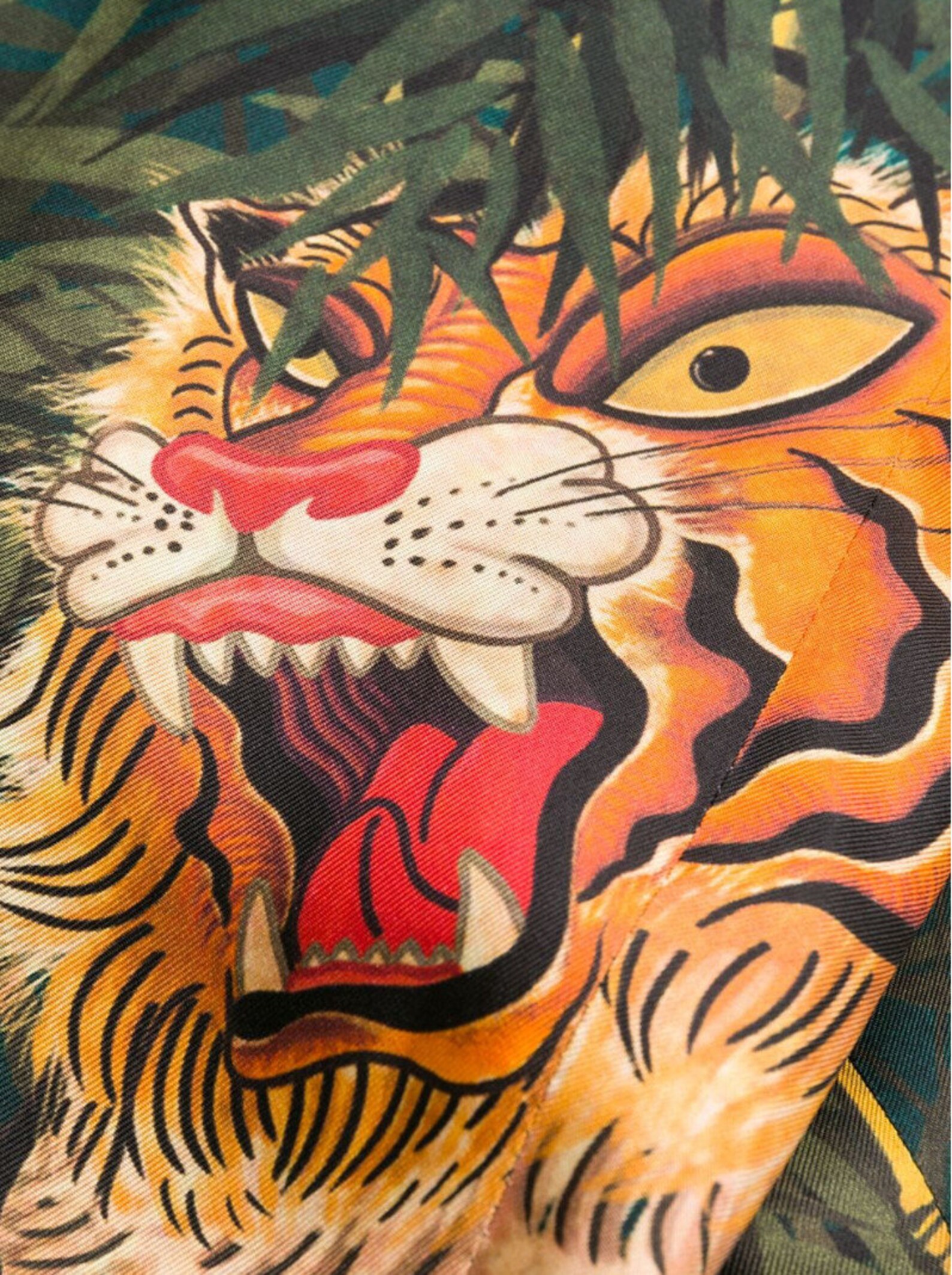 Tiger Bomber Jacket Vintage Tiger Print All Over Jacket Etsy