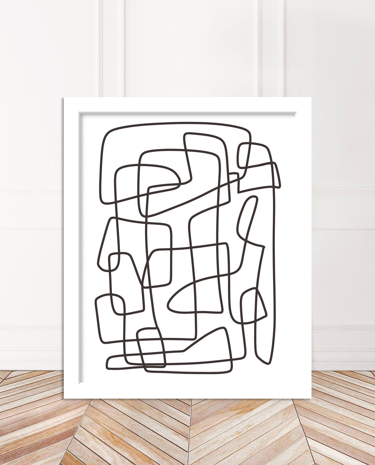 Abstract Wall Art Black and White Art Printable - Etsy