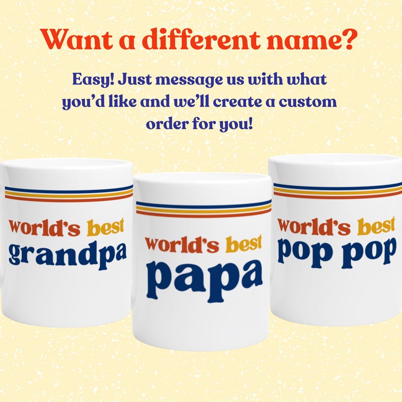 World’s Best Dad Mug | Retro 70s Father’s Day Gift | Vintage Dad Coffee Cup | New Dad gift | First Father's Day Gift | Unique Father's Day image 5