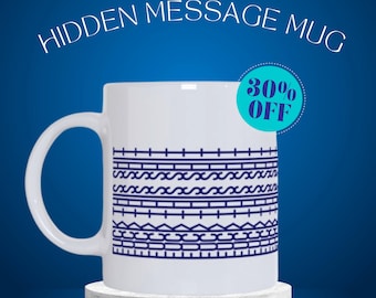 Lustige Tasse mit versteckter Botschaft: Sarkastisches Geschenk für Mitarbeiter