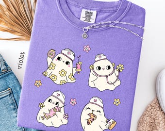 Halloween Nurse Shirt: Boo Boo Crew Spooky Ghost Tee