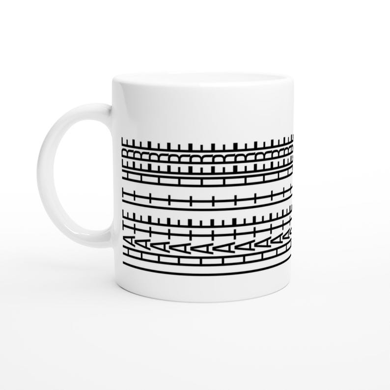 Rude Hidden Message Pattern Hidden Message Mug I Hate It Here | Funny Work Coffee Cup | Secret Rude ...