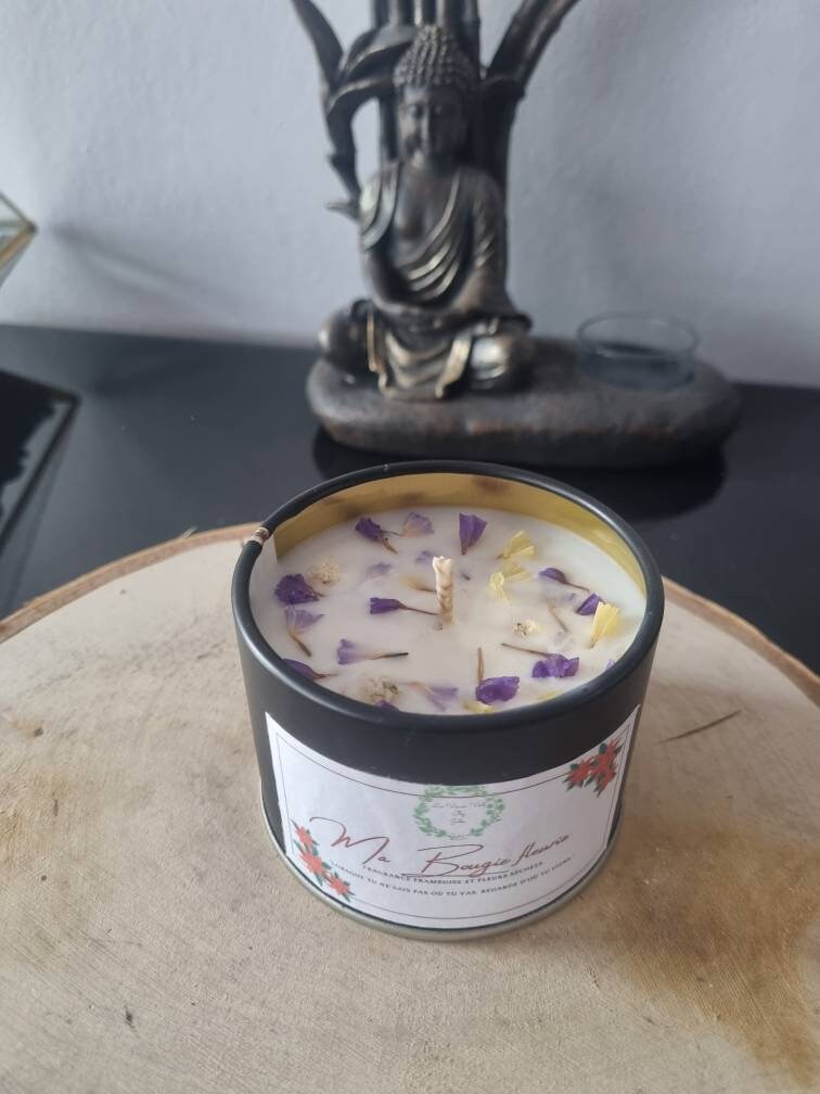 Bougie Fleurie Odeurs Framboise