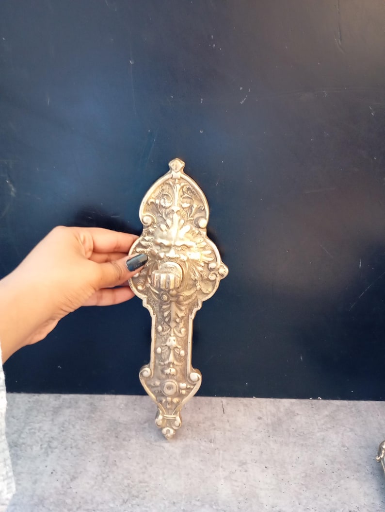 Antique Brass Wall Sconce, Vintage Candlestick Holder, Unique Home Decor image 13