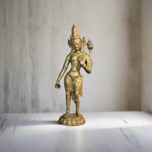 Brass Vintage Goddess Tara Statue: A Timeless Work of Art