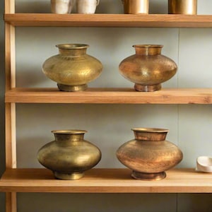 Vintage Indian Brass Water pot  | Traditional Water Pot | Home Decor | Unique Collectible Gift