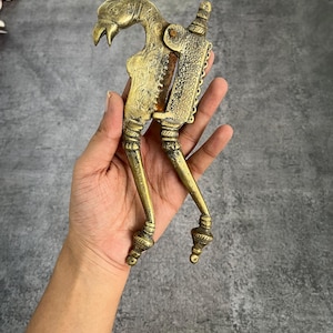 Antique Indian Brass Betel Nut Cracker | Unique Animal Figurine Nutcracker | Old Hand Crafted