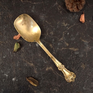 Vintage Brass Ladle: Antique Kitchen Decor Collectible