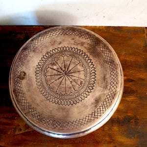 Vintage Brass Chapati Container - Traditional Indian Kitchen Storage