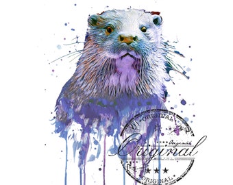 Otter Svg Etsy