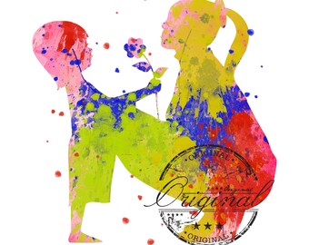Maman et fils aquarelle PNG SVG : conception de toboggan à sublimation (téléchargement numérique)
