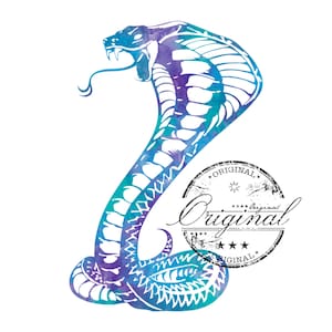 cobra png, slang svg, cobra aquarel sublimatie digitale download, cobra sublimatie ontwerp, sublimatie download