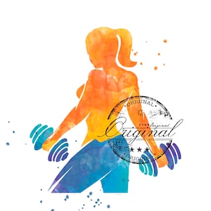 fitness gym svg, fitness gym png watercolor sublimation digital Download, sport Sublimation design, sublimation download,