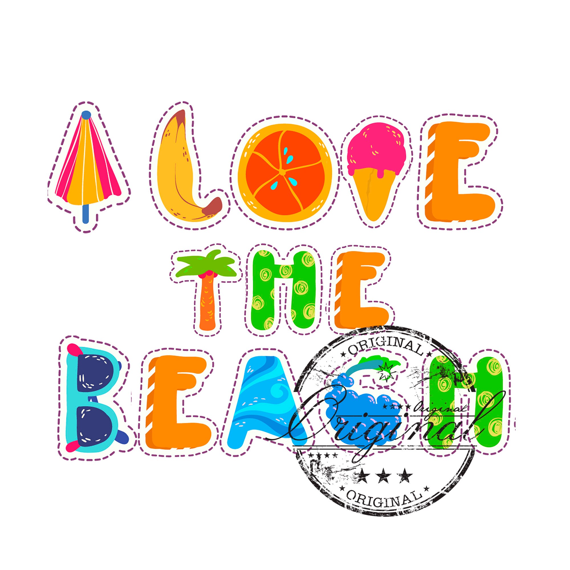 I love the beach png beach svg sublimation digital Download Etsy