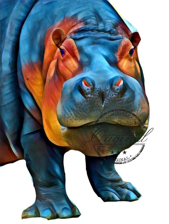Hippopotamus Png Hippopotamus Svg Sublimation Digital | Etsy