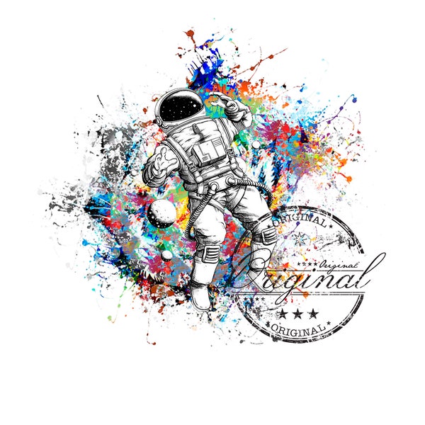 Spaceman png, spaceman SVG watercolor sublimation digital Download, Sublimation design, sublimation download, png for sublimation designs