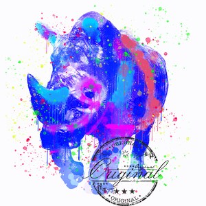 RHINOCEROS png, RHINOCEROS watercolor sublimation digital Download, RHINOCEROS Sublimation design, sublimation download, png for sublimation