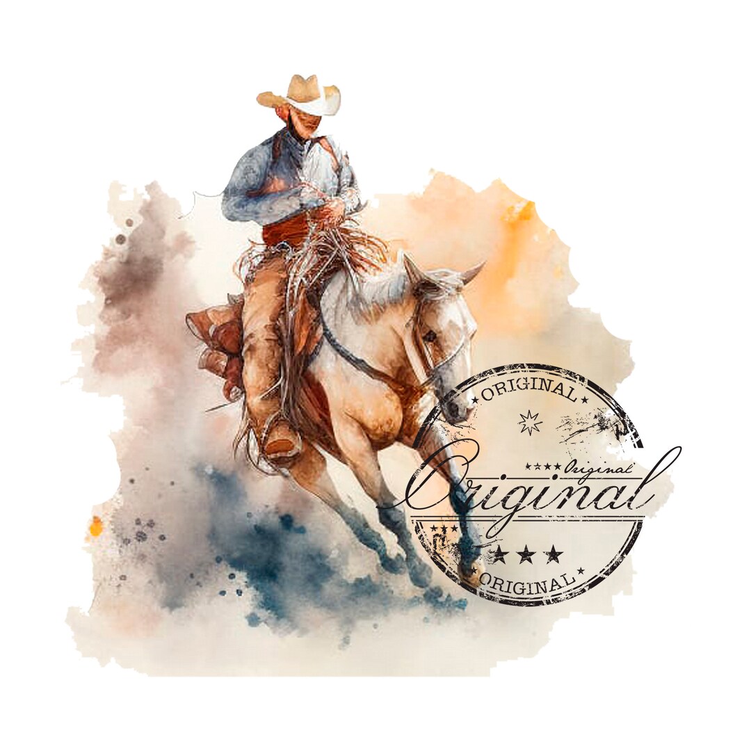 Rodeo Png, Rodeo Svg, Team Roper Svg Watercolor Sublimation Digital ...