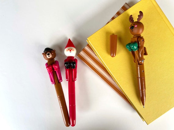 Stylo de boxe, crayon de Noël, stylo Père Noël, stylo ours, stylo