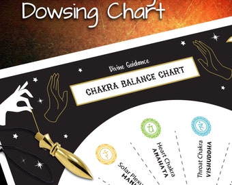 Dowsing Chart -  Chakras Balance Chart - digital download - Pendulum Chart
