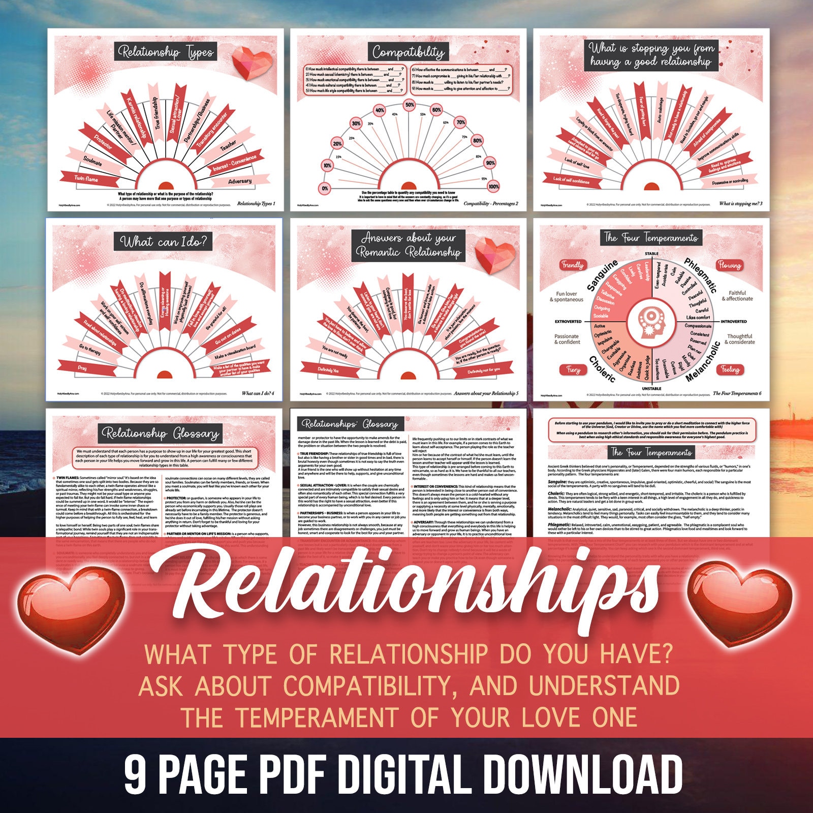 Dowsing Chart - Relationships Charts - Love Charts- Pendulum Chart- - Etsy