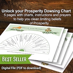 Dowsing Chart - Desbloqueie seu Prosperity Chart - Pendulum Chart - Prosperity Dowsing Chart