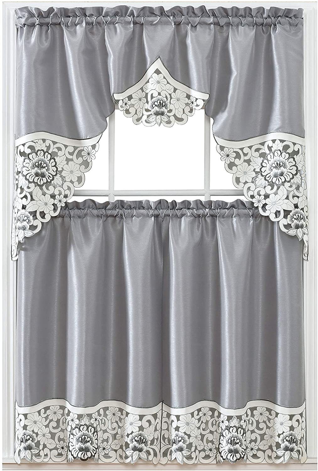 Kitchen Curtain Set/ Swag Valance & Tier Set. Nice Matching Etsy