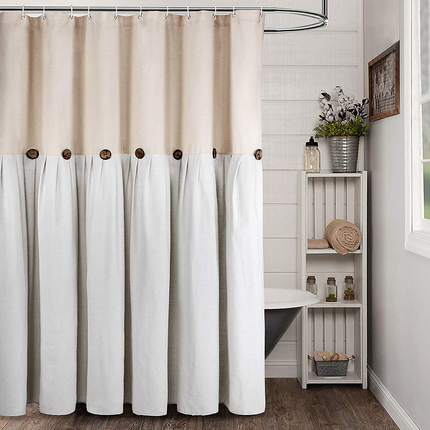 shower curtain buttons