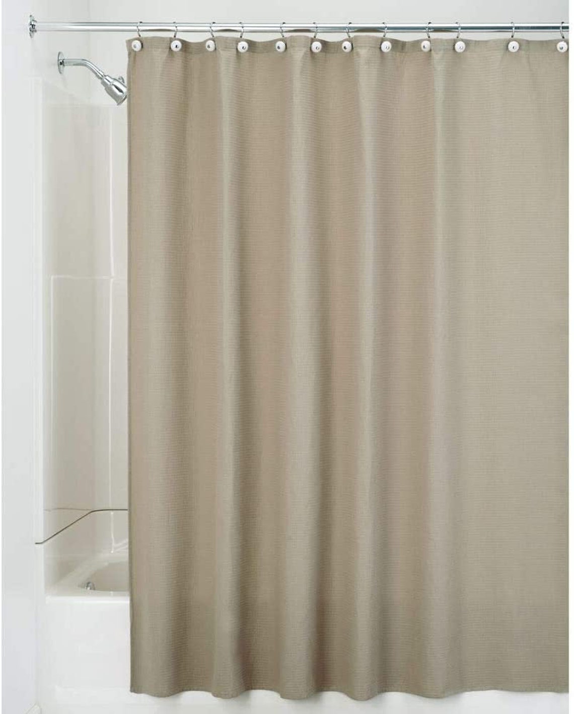Polyester/Cotton Blend Machine Washable Fabric Shower Curtain Etsy