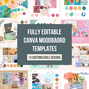 Moodboard | Moodboard Templates Canva | Canva Template | Downloadable Moodboard | Moodboard Bundle | Moodboard Template Pack