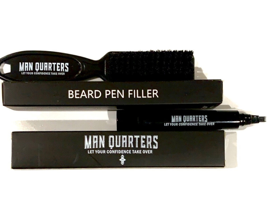 Black Beard Pen Filler Mens Beard Beard Enhancer Beard Etsy