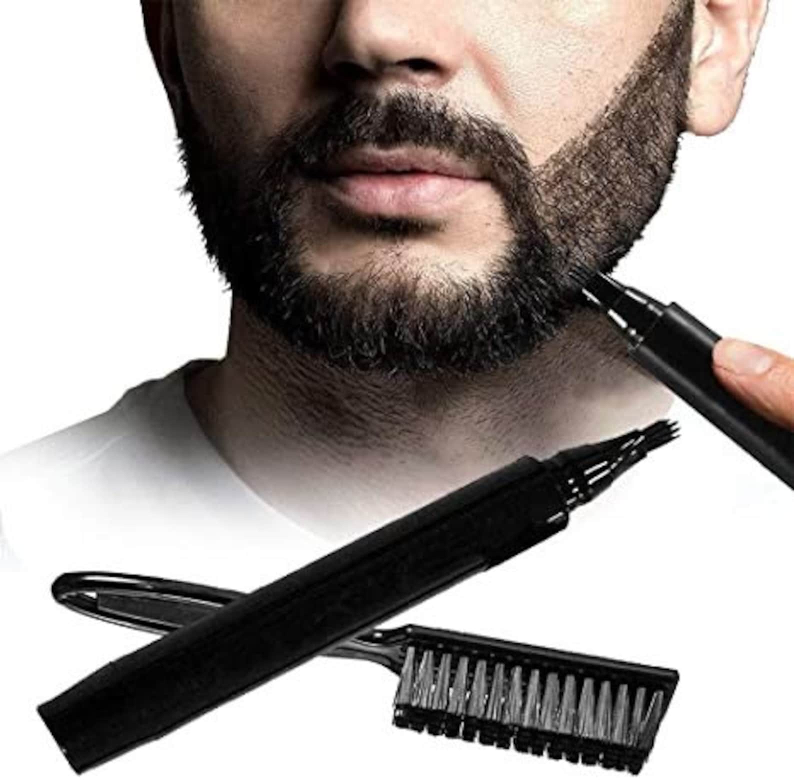 2 Pack BUNDLE Black Beard Pen Filler Mens Beard Beard Etsy
