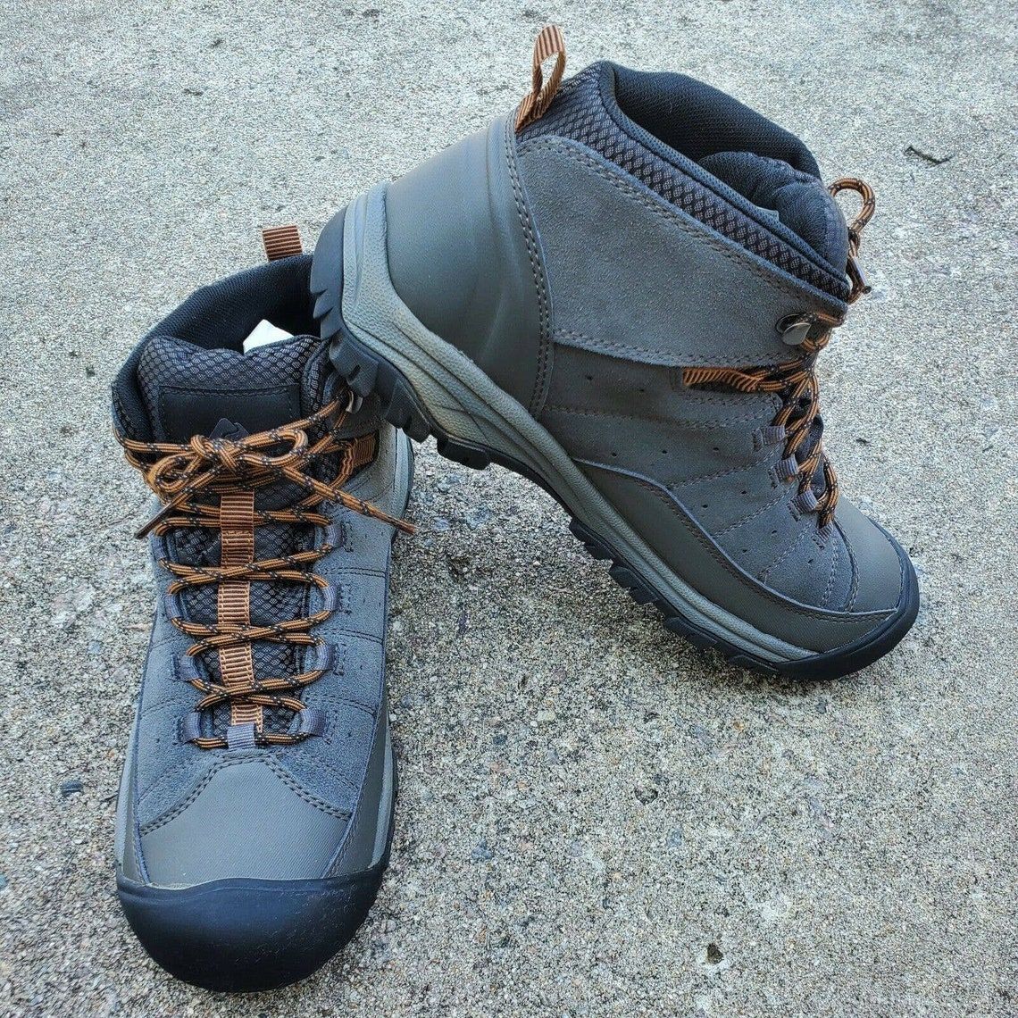 Ozark Trail Waterproof Leather Hiking Boots Gray Men's 11 Etsy