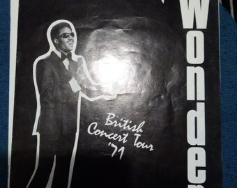 RARE!! British Concert Tour 1971 Stevie Wonder TOUR PROGRAMME.