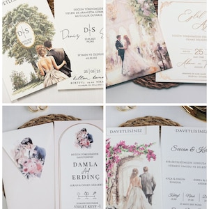 Elegante Hochzeit, Quinceanera Einladungen, Sweet 16 & Einzigartige Geburtstagskarten