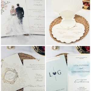 Elegante Hochzeit, Quinceanera Einladungen, Sweet 16 & Einzigartige Geburtstagskarten
