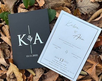 Black Envelope, Elegant Invitation, Quinceanera Invitation, Birthday invitation, Wedding Invitation