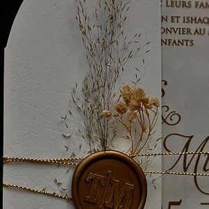 Transparent wedding invitation card